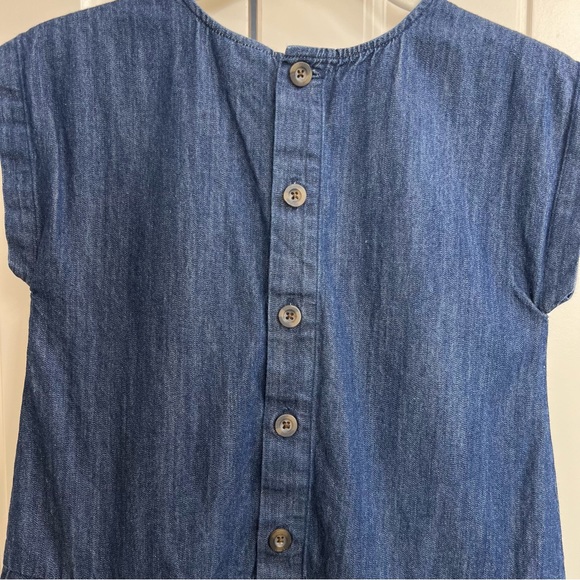 Hanna Andersson Girls Denim Dress, Size 8 (130 CM) - Picture 8 of 9